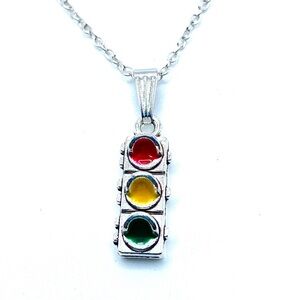 Traffic Light Necklace May Be Personalized